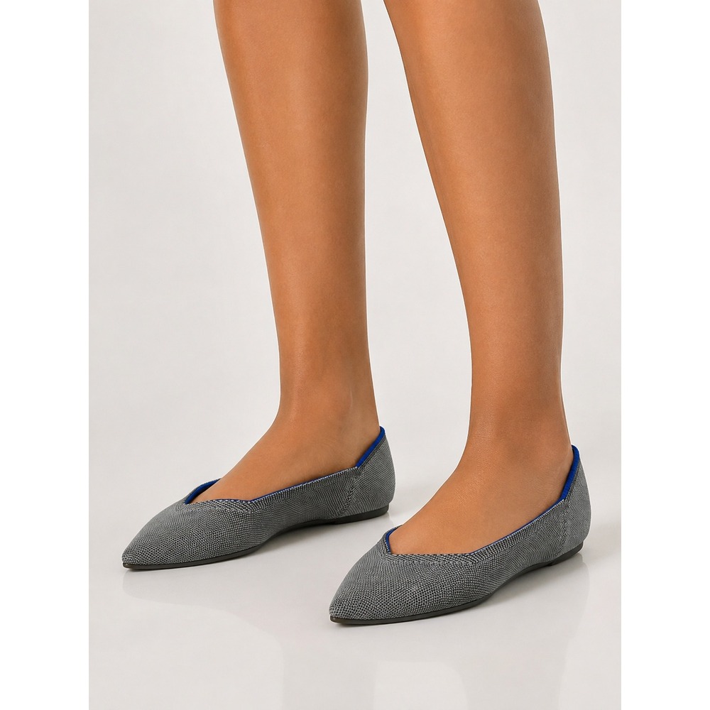 Rothy's The Point Grey Birdseye Knit Pointed Toe Flats 8